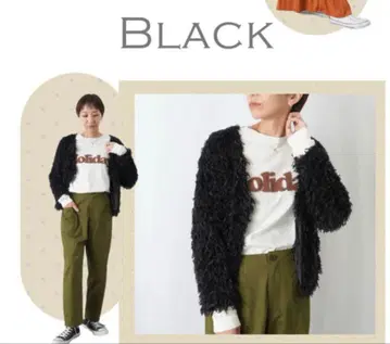 새상품 LC/LLL 페더 숏 자켓 블랙 컬러 택 포함