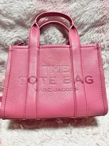 마크제이콥스 더 레더 크로스바디 미니 토트백 핑크