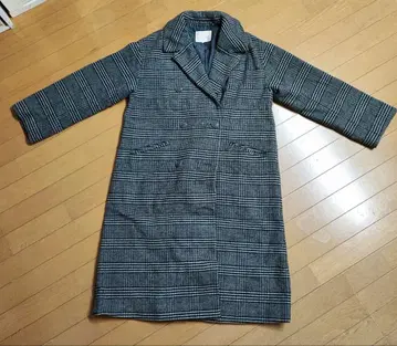 ehka sopo 체크 무늬 롱 코트