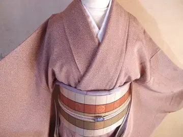 미사용 에도 코몬 (덩굴꽃 문양) 화장 64, 5 순수 실크 새상품급