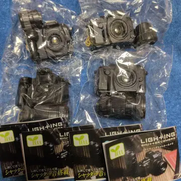 가챠 라이팅 셔터 카메라 전 4종 풀 컴프 세트