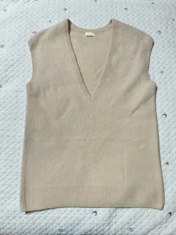 ballsey 오버 사이즈 니트 베스트 베이지 울 100%