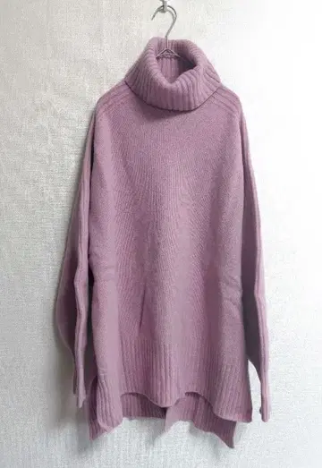 개럴개런트 백 슬릿 니트 핑크