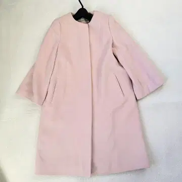 컨디션 최상 현행 유나이티드 애로우즈 롱 코트 캐시미어 블라썸 핑크