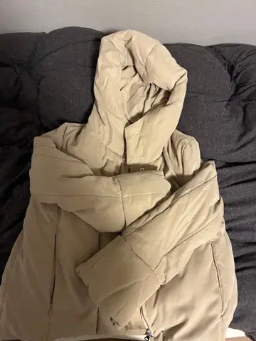 STUDIOUS 베이지 다운 자켓 사이즈 1