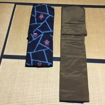 [ 새상품급 ] 앤티크 남성용 여성용 탄젠 면 기모노 세트