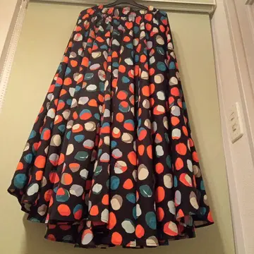 melange 스커트 도트