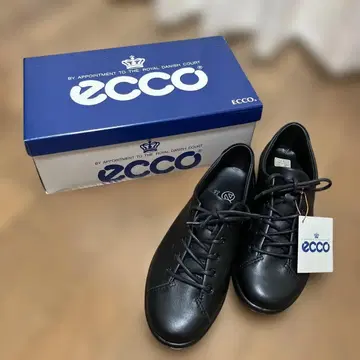 택 포함 새상품!! ECCO 블랙 22.5cm