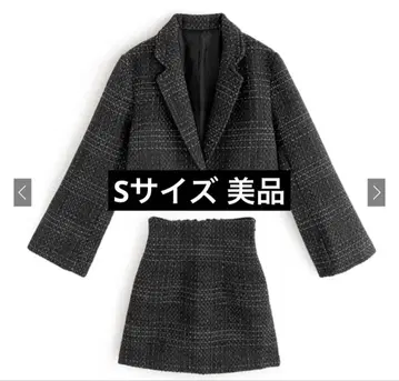 GRL 트위드 숏 기장 자켓 x 미니 스커트 셋업