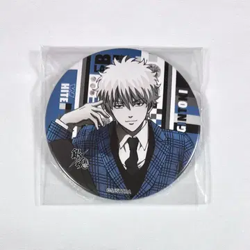 은혼 사카타 긴토키 캔뱃지 흑백 수트 Ver. 점프 페스타 JF