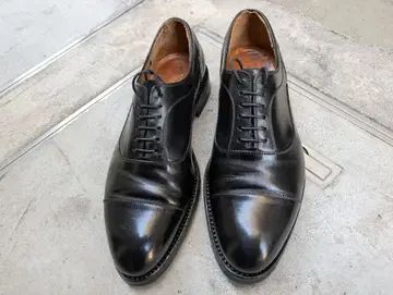 J.M.WESTON 블랙 스트레이트 팁 330 5.5D