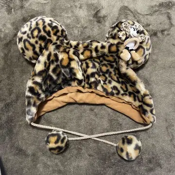 디즈니 팬캡 레오파드 무늬