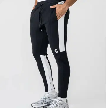 CRONOS 데일리 릴렉스 스키니 팬츠 [ BLACK ]