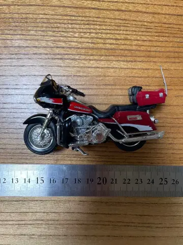 할리 할리데이비슨 오토바이 모델 블랙 빨간색 리어 박스 포함