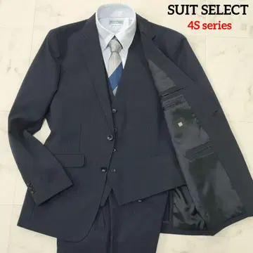 정장 셀렉트 4S 시리즈 3피스 셋업 스트라이프 네이비 A6