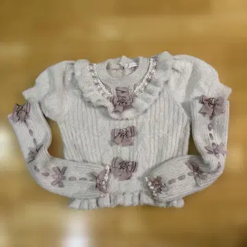 LIZ LISA 암워머 3단 리본 니트 [ size0 ]