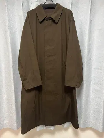 UNIQLO U 오버 사이즈 스텐카라 코트 L 브라운