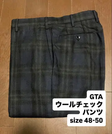 [ 신춘 세일! GTA 울 체크 팬츠 ] 48-50 빔즈 구매
