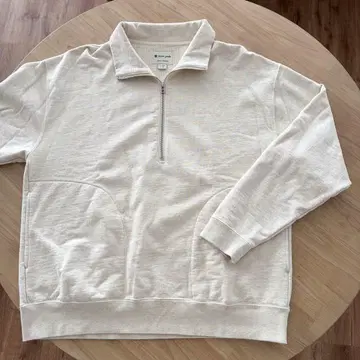 SNOWPEAK 스노우피크 별주 리사이클 코튼 하프 지퍼 맨투맨