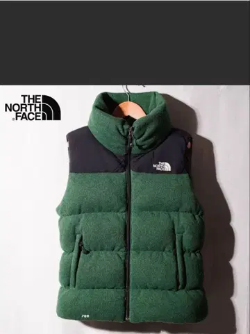 THE NORTH FACE 다운 베스트 그린/블랙