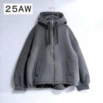 고품질 25AW SHIPS 종이상자 더블 지퍼 후디 후드티