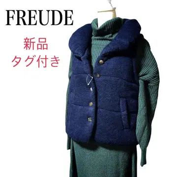 택 포함 새상품 FREUDE 여성용 충전솜 방한 베스트 안감 포켓