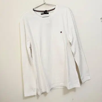 타미힐피거 원포인트 로고 롱 슬리브 티셔츠