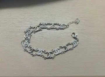 실버925 크리스탈 체인 팔찌