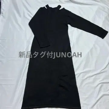 택 포함 새상품 JUNOAH 니트 원피스 블랙