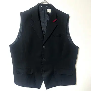 블랙 테일러드 베스트 베스트 6L 빅 사이즈 일본제