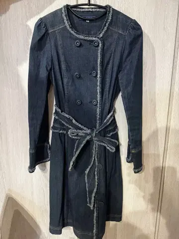 M'S GRACY 다크 데님 코트 원피스 36