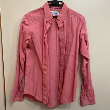 White Mountaineering 핑크 긴팔 셔츠