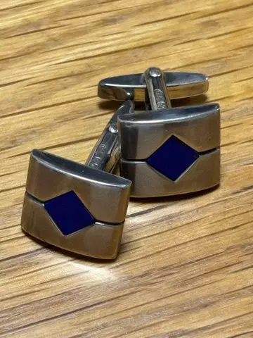 앤티크 링크스 커프스 블루