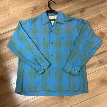 50s 60s BOND'S 긴팔 옴브레 체크