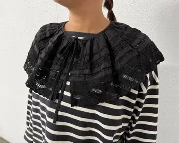 2024 nest Robe 린넨 레이스 탈착식 옷깃 네스트로브 블랙