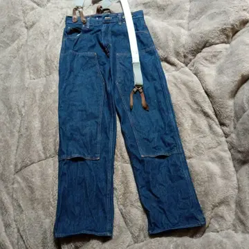 PRSN BLU 다크 블루 와이드 레그 데님