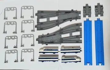 0계 신칸센 직통 레일 + 복선 포인트 레일 + 가선주 세트