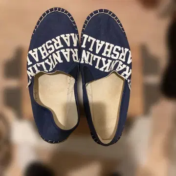 네이비 로고 슬립온