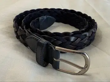 SHIPS 쉽스 메쉬 벨트 네이비 W85cm 이탈리아제 파랑