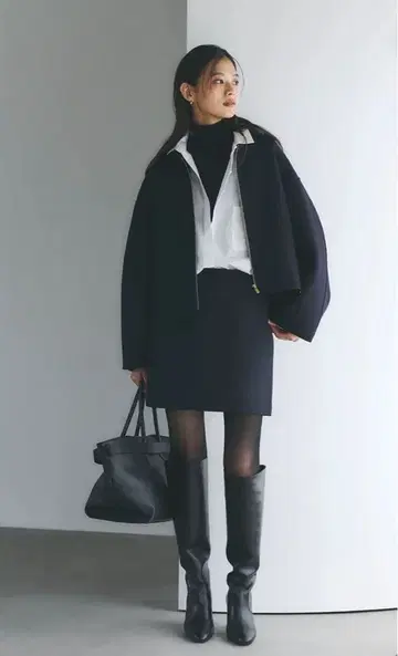 [ 미사용 새상품 ] anuans 리버 울 숏코트