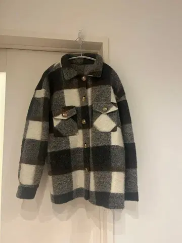 플란넬 체크 자켓