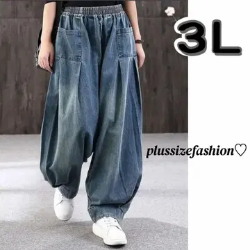 [ 새상품 3L ] 청바지 다보팬/와이드 팬츠/빅 사이즈 여성용