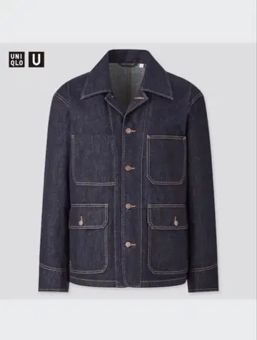 UNIQLO U 유니클로 데님 워크 자켓 인디고 XL
