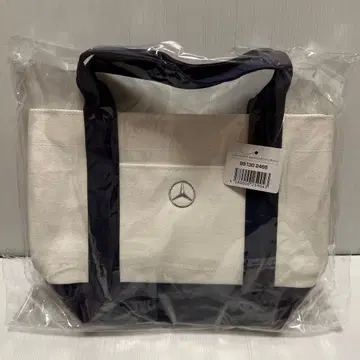 [ 새상품 미사용 ] Mercedes-Benz 미니 토트백 화이트/네이비