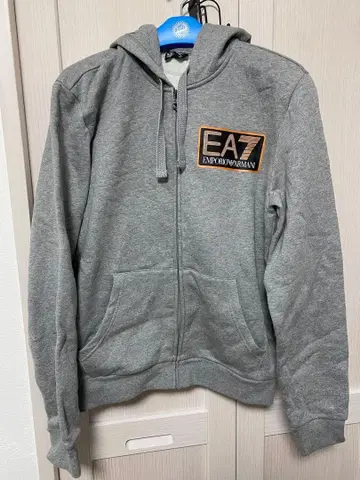 EA7 엠포리오 아르마니 그레이 후드티