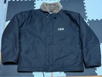 HOUSTON N-1 N1 덱 자켓/BLACK U.S.N. 일본제