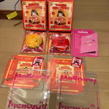 Mellojoy 킹 오브 버거 치즈 비프 에그 버거 레드 퀸 버거