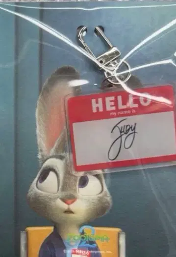 주토피아 주디 아크릴 키링 한국 혜택