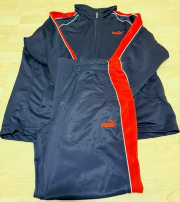 Puma 네이비/레드 저리 세트 푸마 저리 저리 상하의 네이비