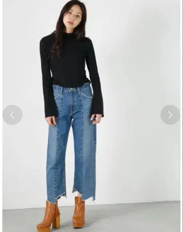 moussy RANDOMCUTWIDESTRAIGHT 블루컷 데님